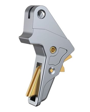 Tyrant CNC TDMPTRIGFSCGREY/GOLD Gray Fits S&amp;W M&amp;P Full-Size &amp; Compact