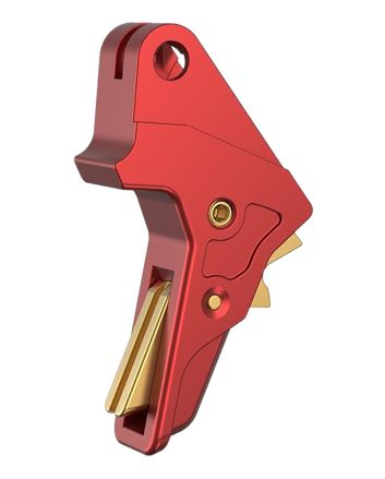 Tyrant CNC TDMPTRIGFSCRED/GOLD Red Fits S&amp;W M&amp;P Full-Size &amp; Compact