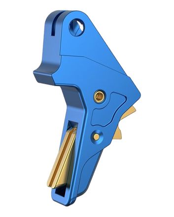 Tyrant CNC TDMPTRIGFSCBLUE/GOLD Blue Fits S&amp;W M&amp;P Full-Size &amp; Compact