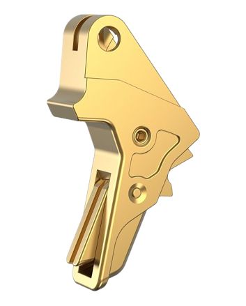 Tyrant CNC TDMPTRIGFSCGOLD/GOLD Gold Fits S&amp;W M&amp;P Full-Size &amp; Compact