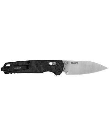 Kershaw 6105CF Bel AirFolding/Reverse Tanto Plain Blackwash CPM MagnaCut Steel Blade/Bright Nickel Cerakote 6061-T6 Aluminum Handle