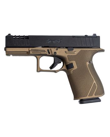 Great Lakes Firearms GL19BRZ StrikerCompact Frame 9mm Luger 15+1 4" Black Nitride Steel Barrel, Black Cerakote Serrated w/Slide Cuts Steel Slide, Bronze Cerakote Polymer Frame &amp; Grip, Ambidextrous