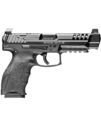 HK 81001159 VP9L SCS 9mm Luger 15+1 5" Black Polygonal Rifled Barrel, Long/Lightening Cuts/Optic Cut SCS Steel Slide, Polymer Frame w/Picatinny Rail, Black Interchangeable Backstrap Grip