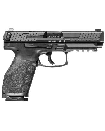 HK 81001066 VP9A1 F Full Size Frame 9mm Luger 10+1 4.53" Black Steel Barrel, Optic Ready/Serrated Steel Slide, Black Polymer Frame w/Picatinny Rail, Interchangeable Backstrap Grip, Ambidextrous