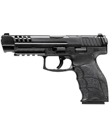 HK 81001158 VP9L9mm Luger 10+1 5" Black Polygonal Rifled Barrel, Long/Lightening Cuts/Optic Cut Steel Slide, Polymer Frame w/Picatinny Rail, Black Interchangeable Backstrap Grip