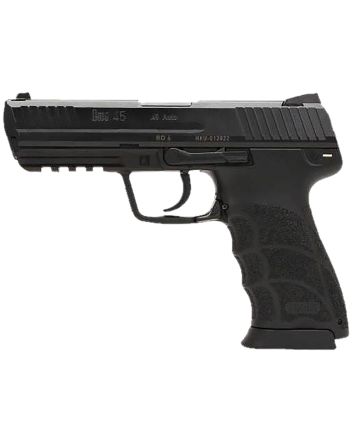 HK 81001114 HK45 V7 LEM .45 ACP DAO 10+1 4.46" Black Polygonal Rifled Barrel, Black Cerakote Serrated Steel Slide, Black Polymer Frame w/Picatinny Rail, Ambidextrous