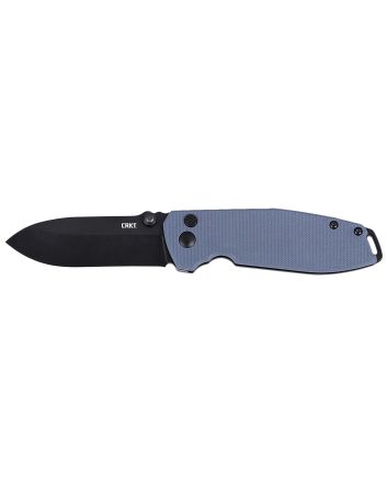 CRKT 2495G SQUID XM 2.95" Folding Plain Black Oxide D2 Steel Blade, Gray G10 Handle
