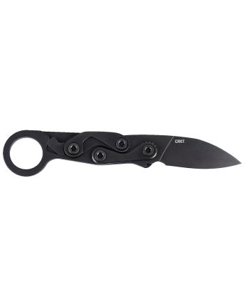 CRKT 4050K Provoke EDC EDC 2.47" Folding Black Oxide Plain Satin D2 Steel Blade, Black Aluminum Handle
