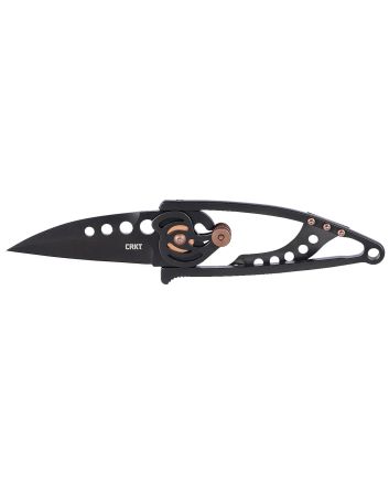 CRKT 5102NK Snap Lock2.55" Folding Drop Point Plain Black TiNi 420J2 SS Blade, Black TiNi Stainless Steel Handle