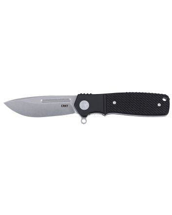CRKT K246KXP HomefrontEDC Compact 2.91" Folding Aluminum/G10 Plain Stonewashed S35VN SS Blade, Black G10 Handle