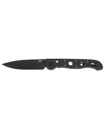 CRKT M16-03XK M16 03XK EDC 3.57" Folding Spear Point Plain Black EDP D2 Steel Blade, Black Grivory Handle