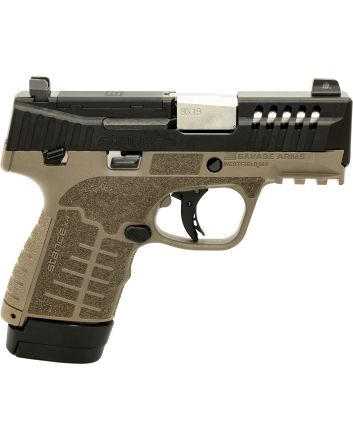 Savage Arms 67056 Stance XR 9mm 13+1 3.20" Natural Black Nitride Ported Stainless Steel Slide FDE Glass Filled Nylon Grip Ambidextrous