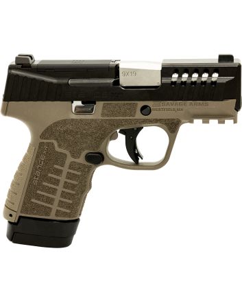 Savage Arms 67064 Stance XR 9mm 13+1 3.20" Natural Black Nitride Ported Stainless Steel Slide FDE Glass Filled Nylon Grip Ambidextrous