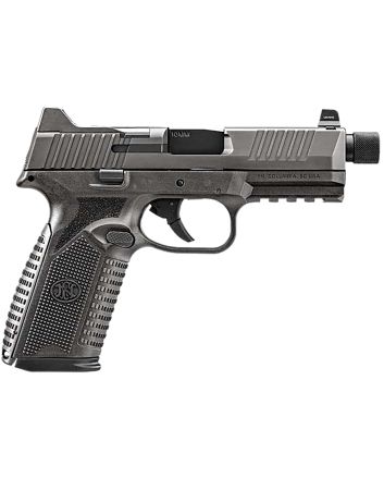 FN 66-101950 510 Tactical 10mm 10+1 4.71" Black Steel Threaded Barrel, Gray PVD Optic Cut/Serrated Stainless Steel Slide &amp; Polymer Frame w/Picatinny Rail, Interchangeable Backstrap Grip