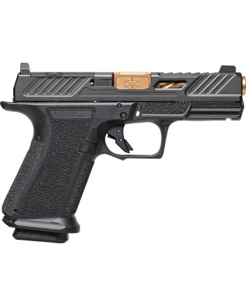 Shadow Systems SS1039CA MR920 Elite 9mm 10+1 Bronze TICN Black Nitride Optic Cut/Serrated/Window Cut Stainless Steel Slide Black Black Interchangeable Backstrap Grip *CA Compliant