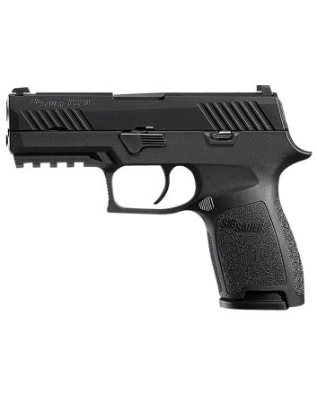 Sig Sauer 320C9BSSMSMA P320 *MA Compliant Compact 9mm Luger 10+1 3.90" Black Carbon Steel Barrel Black Nitron Serrated Slide Black Stainless Steel Frame w/Picatinny Rail Black Polymer Grips Right Hand