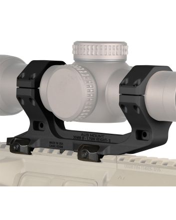 Reptilia LLC 100238 AUS Optic Mount Black 7075-T6 Aluminum 30mm Tube Mil-Spec 1913 Picatinny Rail Mount