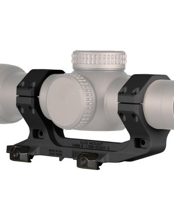 Reptilia LLC 100240 AUS Optic Mount Black 7075-T6 Aluminum 34mm Tube Mil-Spec 1913 Picatinny Rail Mount