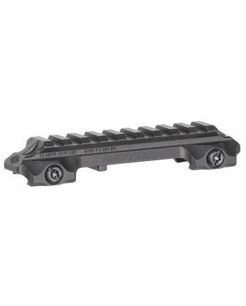 Reptilia LLC 100270 RMU Mount 9 Slot Black 7075-T6 Aluminum Mil-Spec 1913 Picatinny Rail Mount