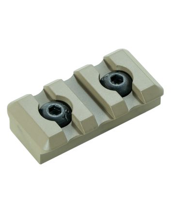 Timber Creek Outdoors M3SPRFDE M-LOK 3 Slot Picatinny RailFDE Aluminum Fits AR-Platform
