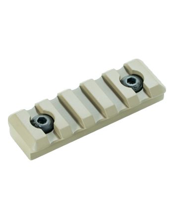 Timber Creek Outdoors M5SPRFDE M-LOK 5 Slot Picatinny RailFDE Aluminum Fits AR-Platform