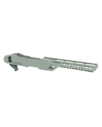 Timber Creek Outdoors ERC1022OD Enforcer Rifle Chassis OD Green Aluminum Fits Ruger 10/22 Compatible w/ MSR Buffer Tubes