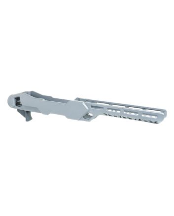 Timber Creek Outdoors ERC1022T Enforcer Rifle Chassis Tungsten Aluminum Fits Ruger 10/22 Compatible w/ MSR Buffer Tubes