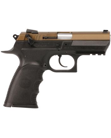 Magnum Research BE99153RSLBB Baby Eagle III9mm 15+1 3.85" Burnt Bronze Carbon Steel Slide Black Textured