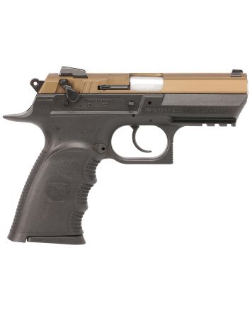 Magnum Research BE94133RSLBB Baby Eagle III40 S&amp;W 12+1 3.85" Burnt Bronze Carbon Steel Slide Black Textured