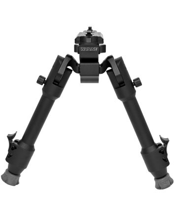 Warne 7904M Skyline Precision BipodFolding Black Aluminum/Steel