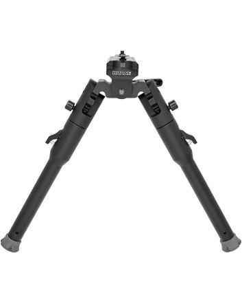 Warne 7914M Skyline Lite BipodFolding Black Aluminum/Steel