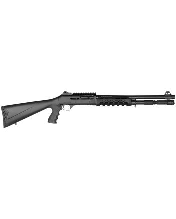Four Peaks Imports 12074 AKSA Arms S4 12 Gauge 3" 5+1 18.50" Chrome Plated 7075-T6 Aluminum Receiver Black Synthetic Stock
