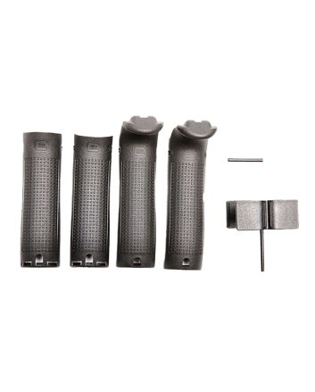 Glock 30818Backstrap/Beavertail Set Compatible w/ Glock 17/22/31/34 Black Polymer