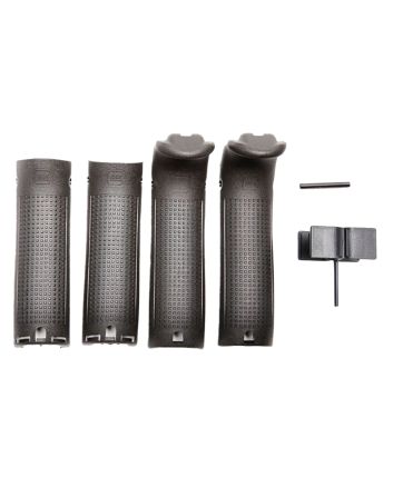 Glock 30819Backstrap/Beavertail Set Compatible w/ Glock 20/21/40/41 Black Polymer