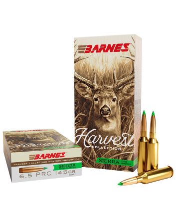Barnes Bullets 32401Harvest 6.5PRC 145gr Sierra Tipped GameKing 20 Per Box/10 Case
