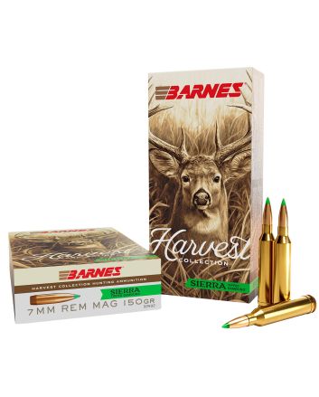 Barnes Bullets 32402Harvest 7mmRemMag 150gr Sierra Tipped GameKing 20 Per Box/10 Case