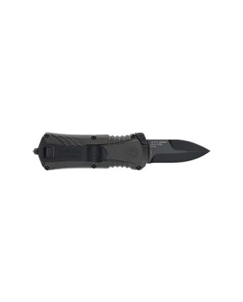 M&amp;P Accessories 1219171 M&amp;PCompact 1.90" OTF Plain Black Oxide Stainless Steel Blade, Gray/Black Aluminum Handle
