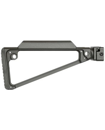 Midwest Industries MITRISF Triangle Side Folding Stock Black 6061 Aluminum