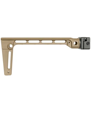Midwest Industries MIARMSFFDE Arm Brace Side Folding Stock Flat Dark Earth 6061 Aluminum Fixed