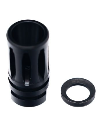 Faxon Firearms FFMD762A2A2 Flash Hider Black Nitride 5/8"x24 Threads 30 Cal