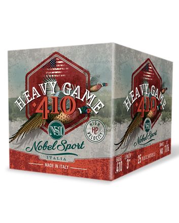 Nobel/Eurosports LLC ANS4134 Heavy Game410Gauge 3" 11/16oz 4Shot 25 Per Box/10 Case