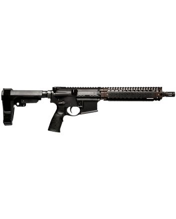 Daniel Defense 0208806030067 DDM4 MK18 No Magazine 10.30" Black Threaded Barrel, Black Hardcoat Anodize Aluminum Picatinny Rail Receiver, SB Tactical SBA3 Brace, Black Overmolded Grip, Ambidextrous