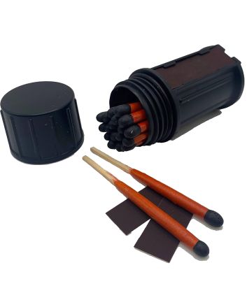 Black Beard Fire Starters MAT Stormproof MatchesBlack/Red 3" Long 20 Matches