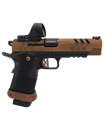 Kimber Mfg.,inc 3500055 2K11 Target (OI)9mm 20+1 5" High Polished w/ Coyote PVD, Brush Polish Flats w/ DLC Coating Stainless Steel Slide Aluminum Grip