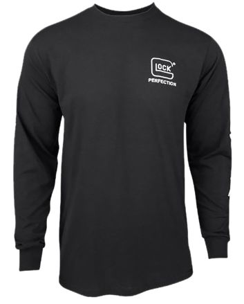 Glock AP96101 Perfection Long Sleeve Tee Black Pre-Shrunk Cotton Long Sleeve XL