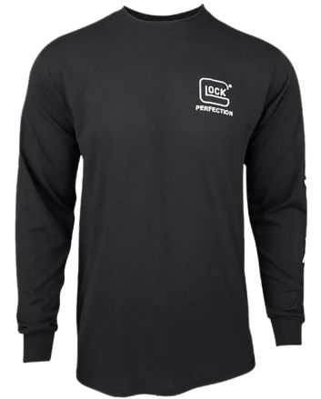 Glock AP96102 Perfection Long Sleeve Tee Black Pre-Shrunk Cotton Long Sleeve 2XL