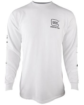 Glock AP96096 Perfection Long Sleeve Tee White Pre-Shrunk Cotton Long Sleeve 2XL