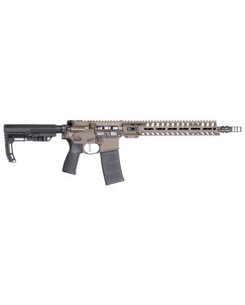 Patriot Ordnance Factory 02047 Minuteman5.56 NATO 30+1 13.75" Black Nitride Patriot Brown Cerakote Aluminum Receiver Picatinny Rail