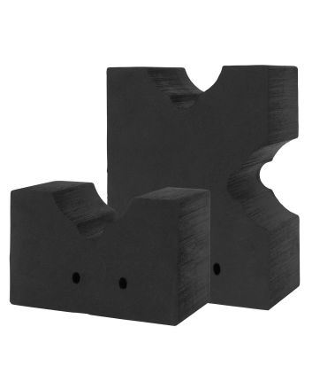 Allen 2458 Soft Rock Shooting Rest Black Foam Front and Rear Bag