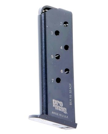 ProMag BER10 7rd 32 ACP Fits Beretta 3032 Tomcat Blued Steel